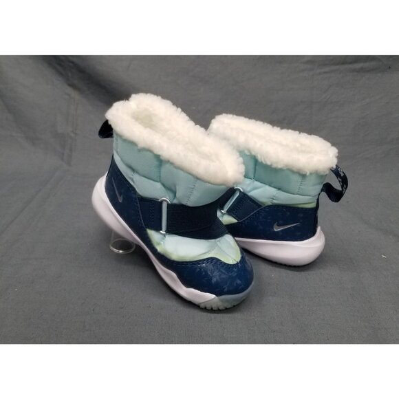 Nike Toddlers Flex Advanced SE Boots Slip-On Blue/ Silver Size 10 NEW IN BOX! - Picture 1 of 6